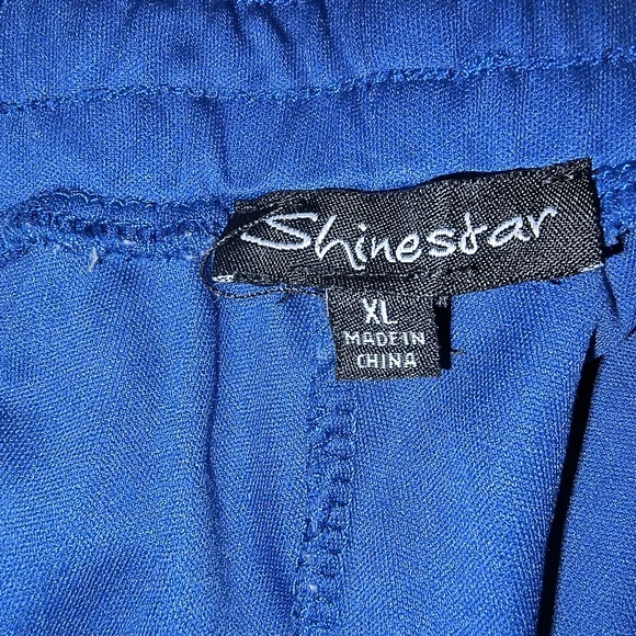 Royal Blue Lace Shinestar Elastic Shorts (Size XL) - Picture 7 of 11